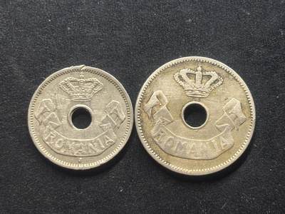 邮泉阁限时拍卖第三十九场 欧洲专场（硬币在国外。请付邮费6元。） 罗马尼亚王国2枚