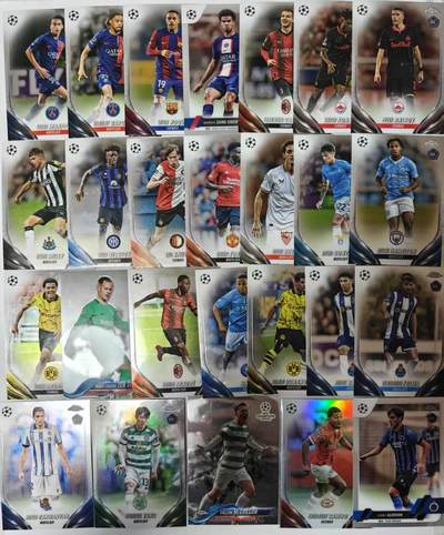 满200包邮！龙虎卡牌-七一场（满200元包邮，无佣金，每周六结拍，欢迎送拍） - 26张不重复 折射卡 Topps Chrome 2023-24赛季欧战系列