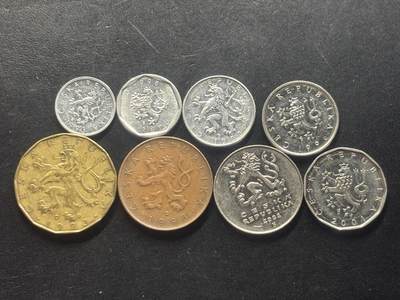 邮泉阁限时拍卖第三十九场 欧洲专场（硬币在国外。请付邮费6元。） 捷克8枚