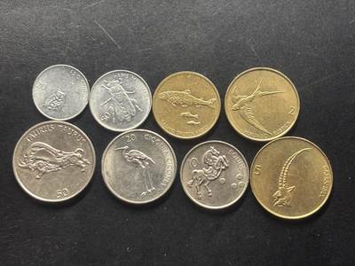 邮泉阁限时拍卖第三十九场 欧洲专场（硬币在国外。请付邮费6元。） 斯洛文尼亚8枚