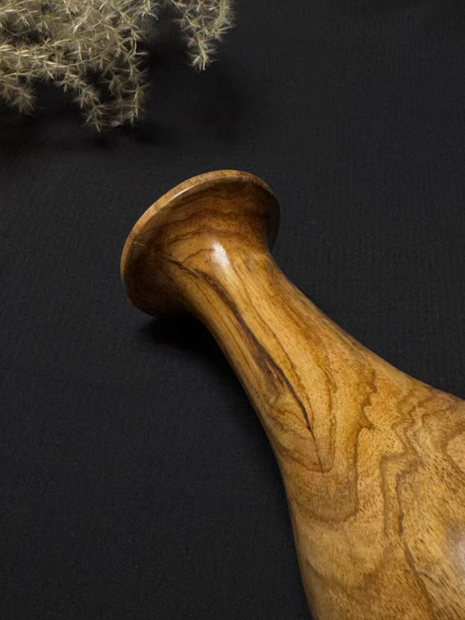 零元拍：海南黄花梨 花瓶 整料掏出，高 165 ，大肚 69，瓶口 50MM