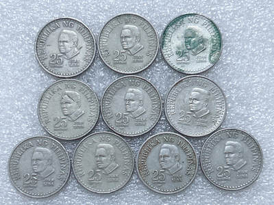 第一海外回流一元起拍收藏 散集专场  第289期 - 菲律宾25分 画家胡安•卢纳 铜镍币 10枚