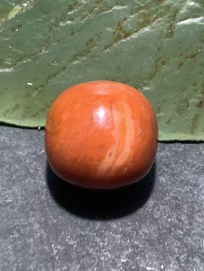 川料冰飘柿子红南红玛瑙随形老形桶珠一颗！配串利器！ - 川料冰飘柿子红南红玛瑙随形老形桶珠一颗！配串利器！