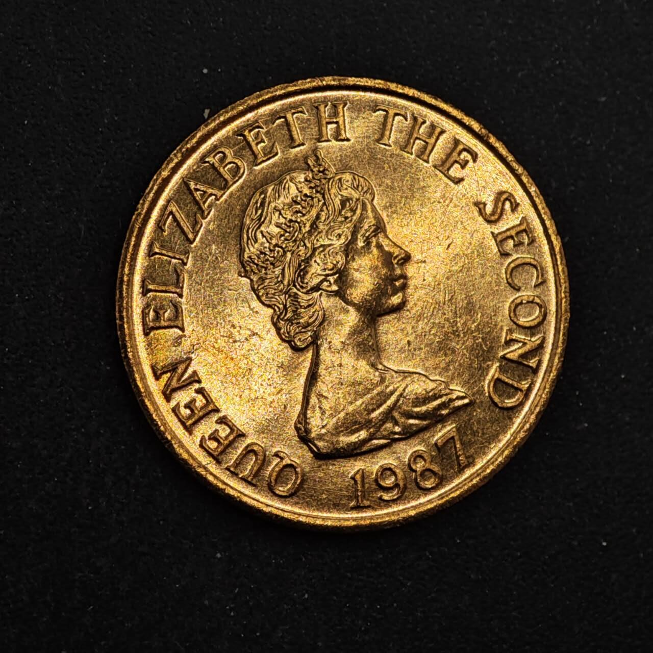 【淘币小摊】实时拍第八百四十四拍   散币场   满百包邮可预留二周 每周一统一发货   泽西岛1987年一便士铜币