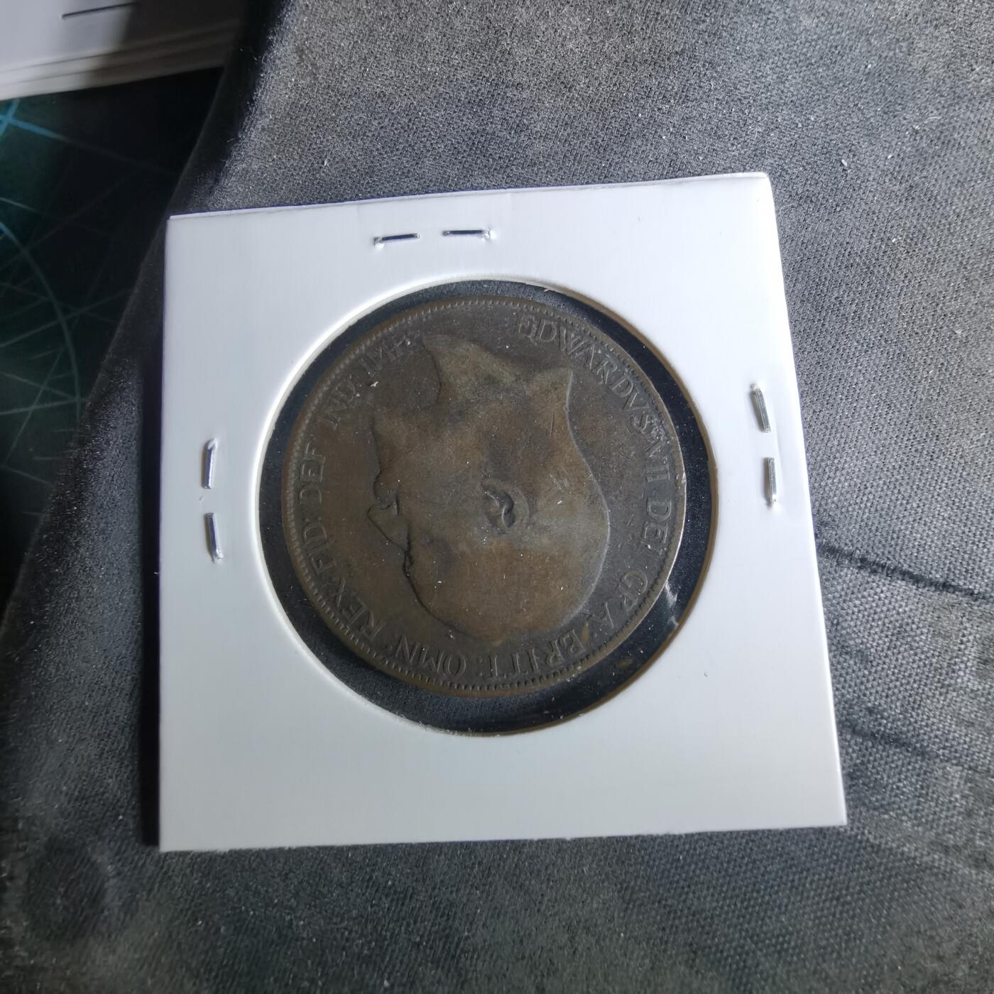 沼泽如烟--第956场 英国1907年1便士