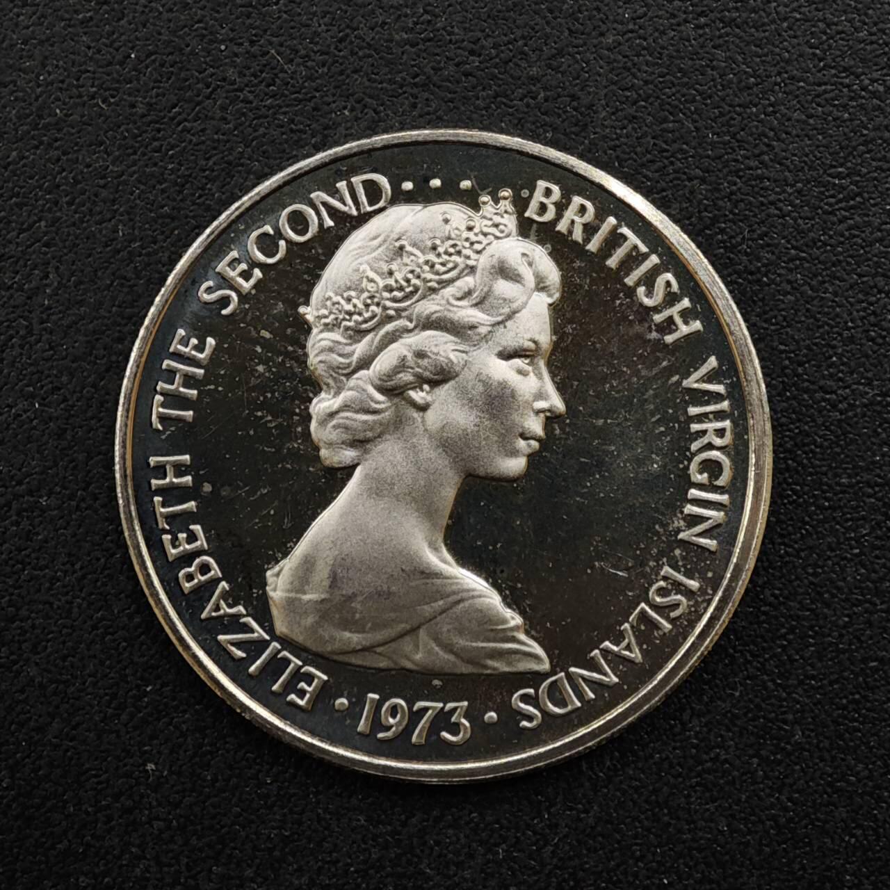 【淘币小摊】实时拍第八百四十四拍   散币场   满百包邮可预留二周 每周一统一发货   维尔京1973年5分精制镍币