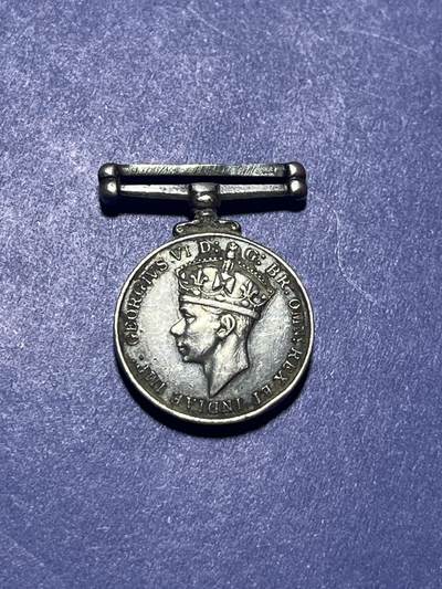 世界各国奖章纪念章徽章无底价拍卖 - 英国乔治六世时期的帝国服务奖章（Imperial Service Medal）第二次世界大战胜利纪念章，银质