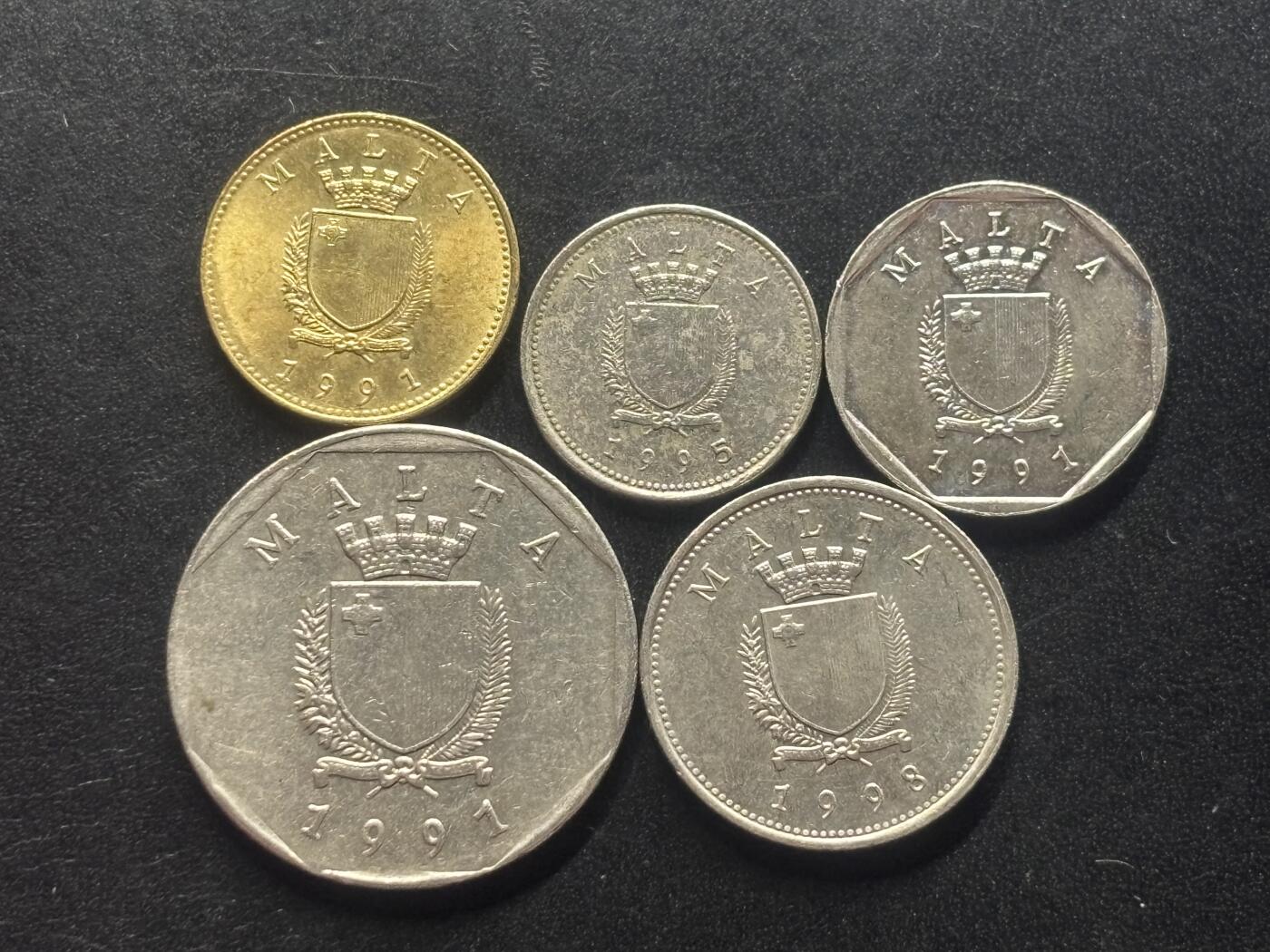 邮泉阁限时拍卖第三十九场 欧洲专场（硬币在国外。请付邮费6元。） 马耳他5枚