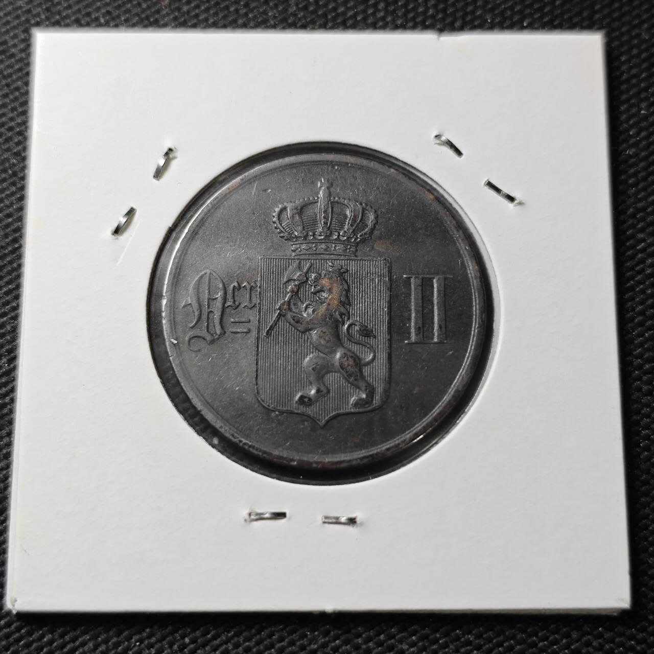 KK钱币收藏小铺  第399期  百期特拍（四拍之三）2月预留时间 周末发货  1878挪威5欧尔铜币