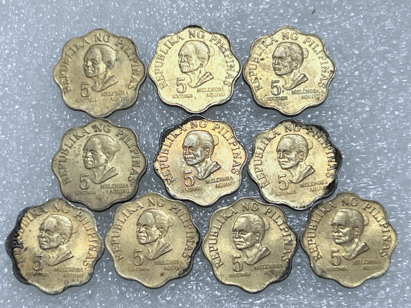 第一海外回流一元起拍收藏 散集专场  第289期 菲律宾5分铜币 10枚