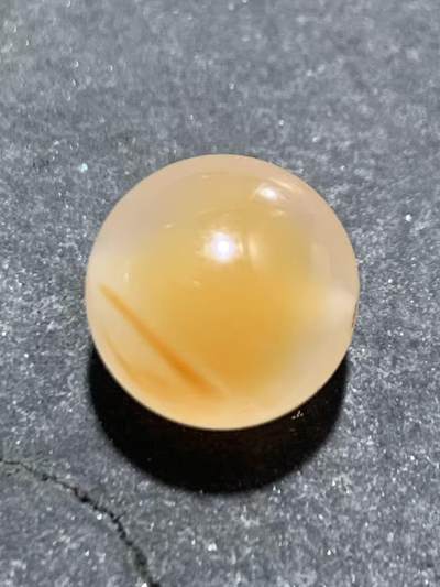 精美川料南红玛瑙荔枝冻飘红圆珠一颗！ - 精美川料南红玛瑙荔枝冻飘红圆珠一颗！