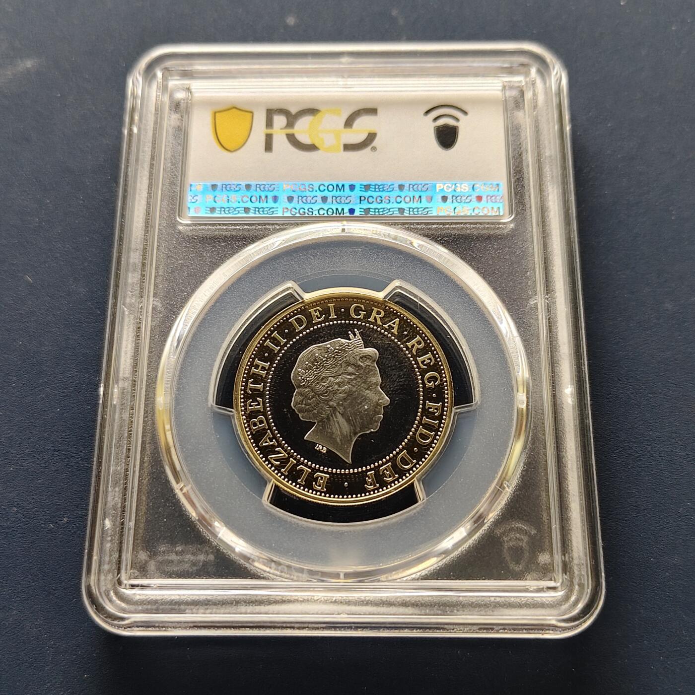 【全场包邮】纯粹捡漏拍493场 【收藏级】英国2007年2镑联合法案300周年精制双色纪念币-PCGS PR67 DCAM（更高分仅4枚）