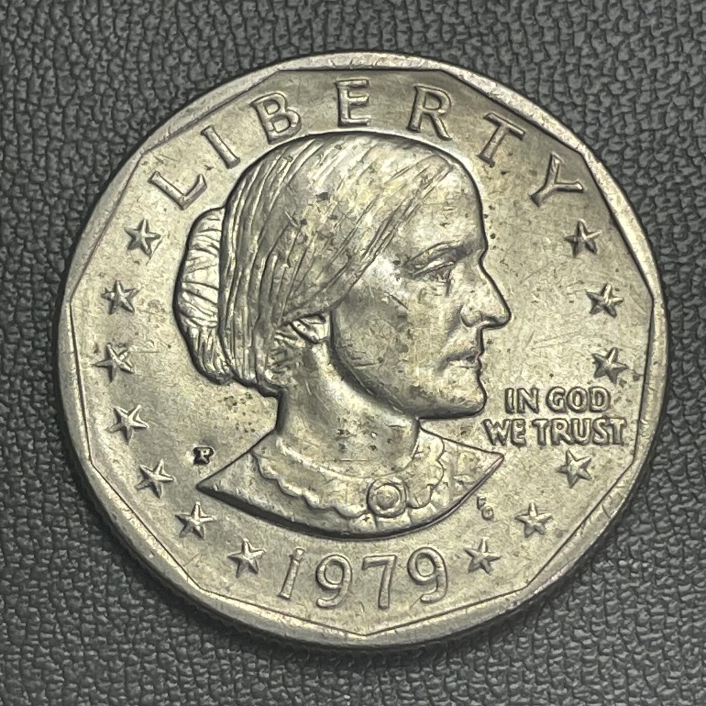 回流0110 美国1979年1美元 民权领袖苏珊·安东尼/月球鹰