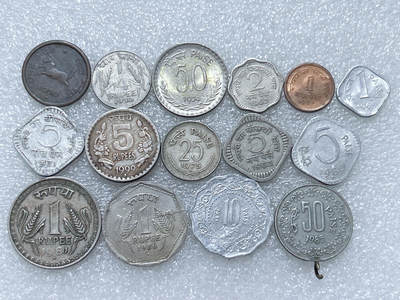 第一海外回流一元起拍收藏 散集专场  第289期 - 印度硬币 15枚 无重复