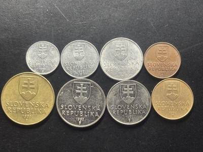 邮泉阁限时拍卖第三十九场 欧洲专场（硬币在国外。请付邮费6元。） 斯洛伐克8枚
