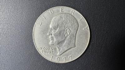 【铜匠收藏】★第136场★客户代拍 散币场，无寄存！！无佣金，30包邮。不满30元，支付5元运费。《接受代拍 代送NGC评级》 - 美国1977年艾森豪威尔大1美元铜币 