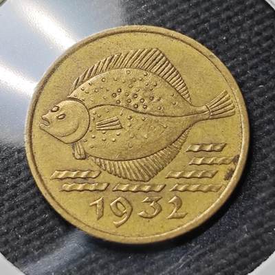 KK钱币收藏小铺  第399期  百期特拍（四拍之三）2月预留时间 周末发货 -  1932但泽5芬尼铜币