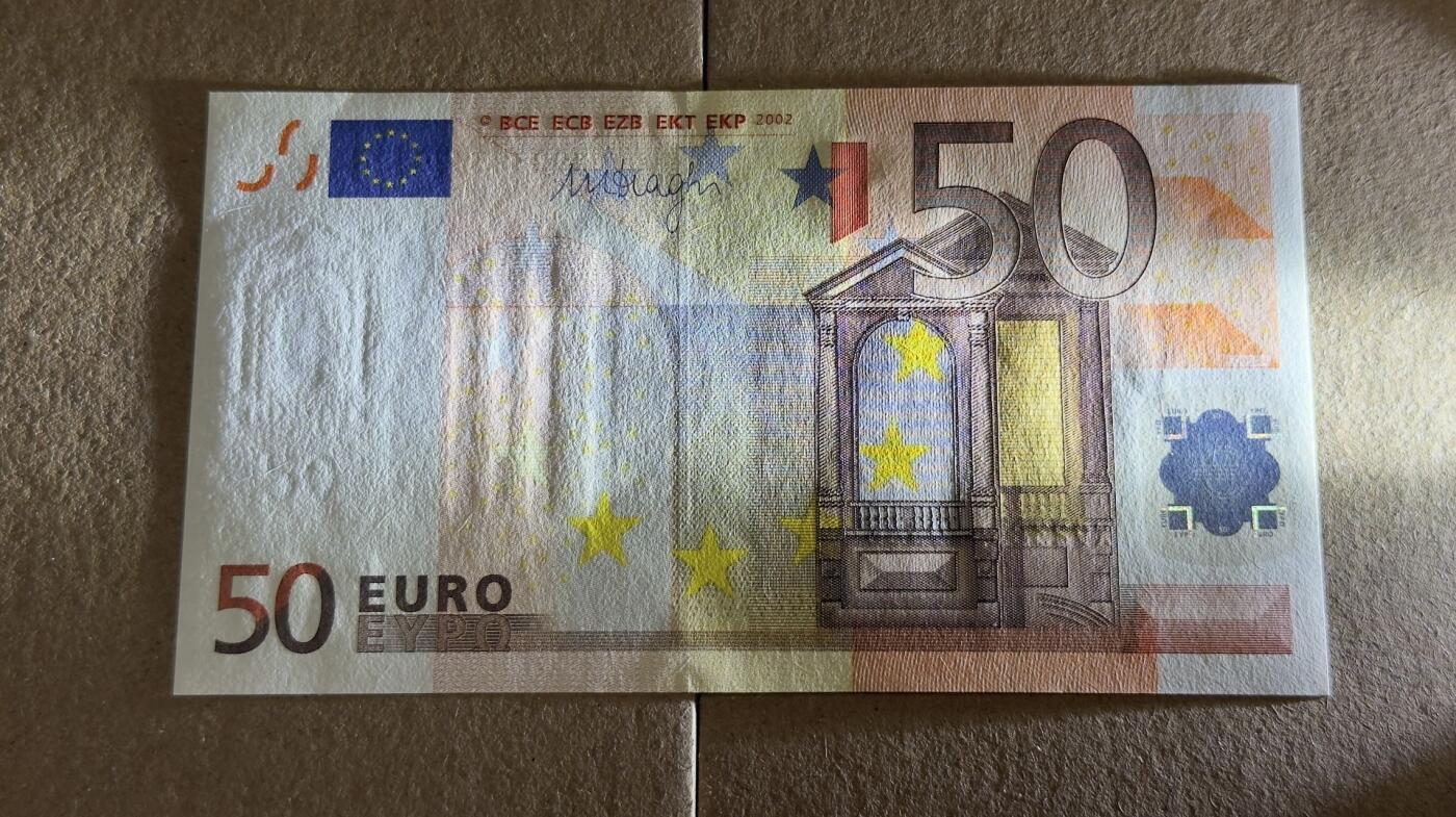 【礼羽收藏】🌏世界钱币拍卖第119期 02版三签50欧元unc品相