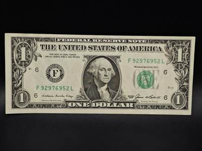 【淘币小摊】限时拍第八百四十五拍  纸币场  满百包邮可预留两周  周一统一发货  - 美国1985年1美元纸币