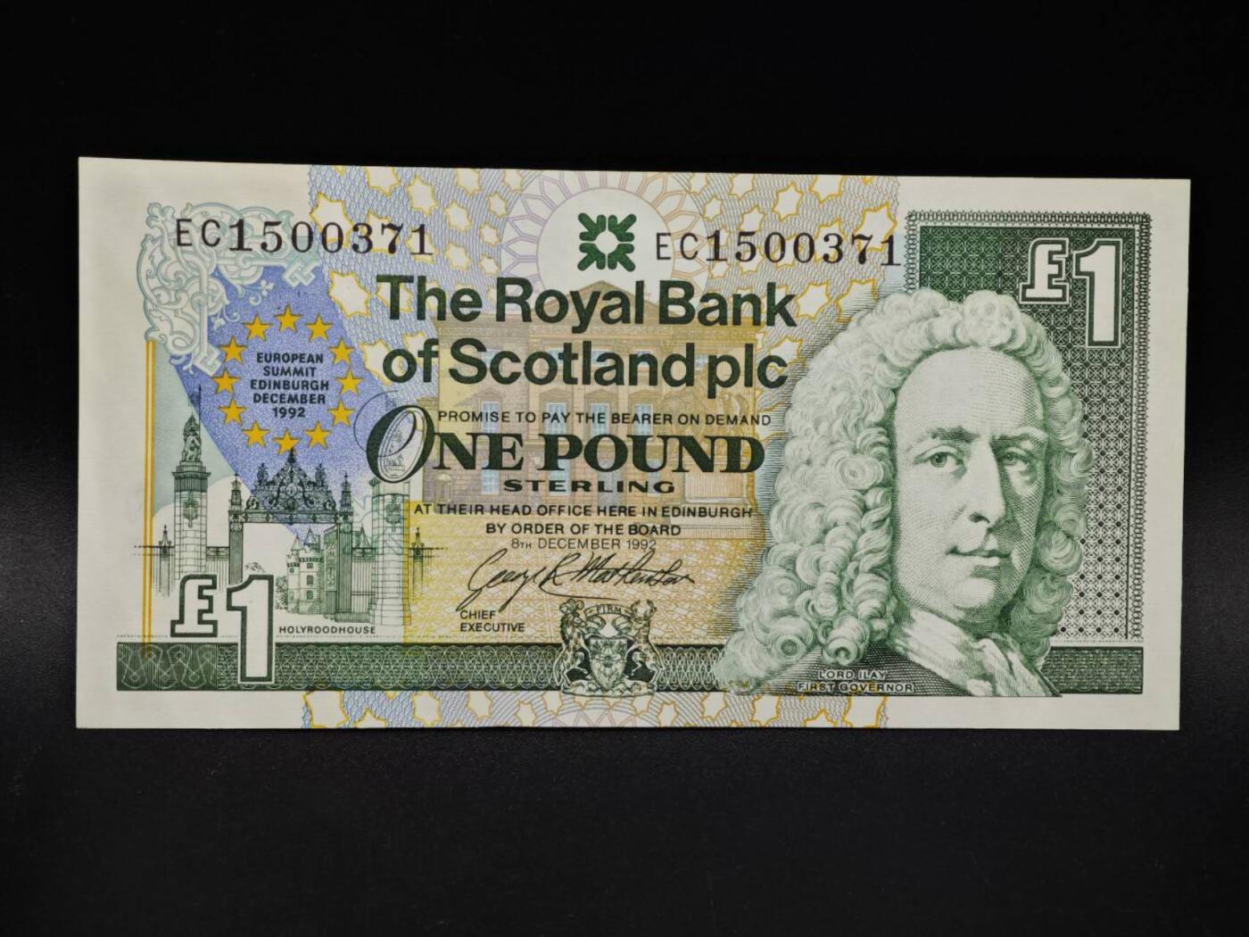 【淘币小摊】限时拍第八百四十五拍  纸币场  满百包邮可预留两周  周一统一发货  苏格兰银行1992年1镑纪念纸币