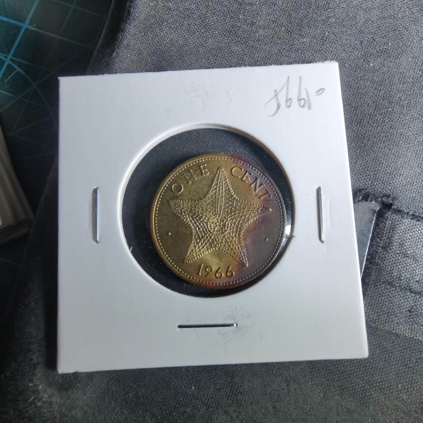 沼泽如烟--第956场 巴哈马1966年一分