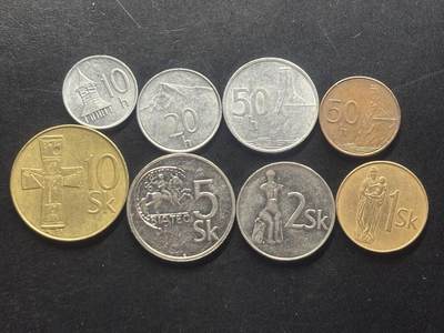 邮泉阁限时拍卖第三十九场 欧洲专场（硬币在国外。请付邮费6元。） - 斯洛伐克8枚