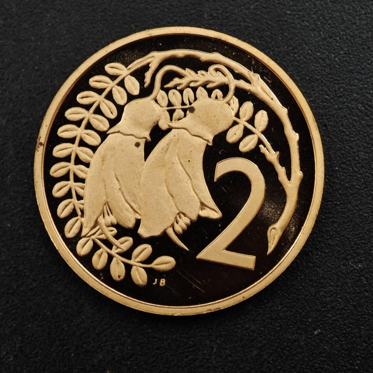 【淘币小摊】实时拍第八百四十四拍   散币场   满百包邮可预留二周 每周一统一发货   新西兰1981年2分精制铜币