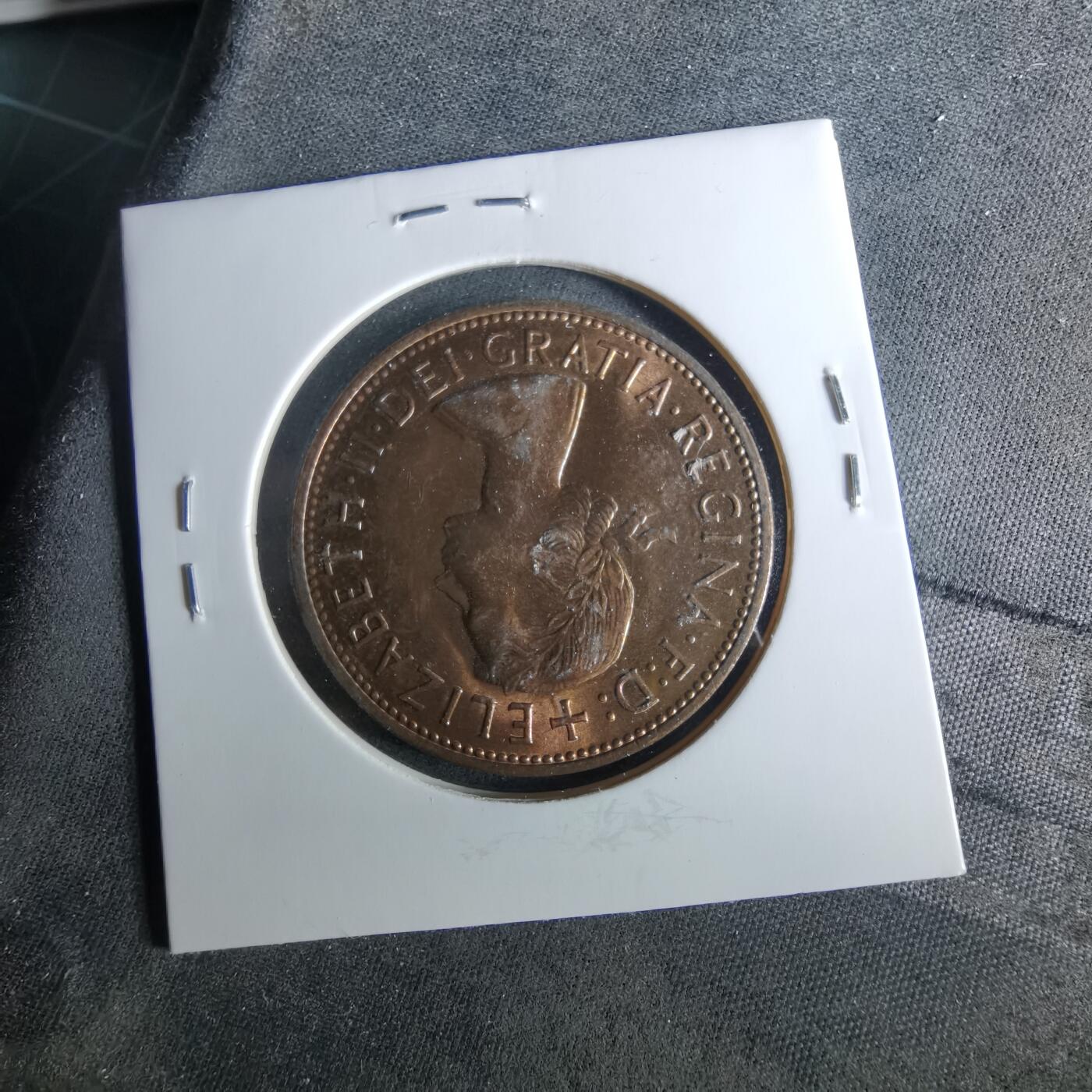 沼泽如烟--第956场 英国1967年1便士