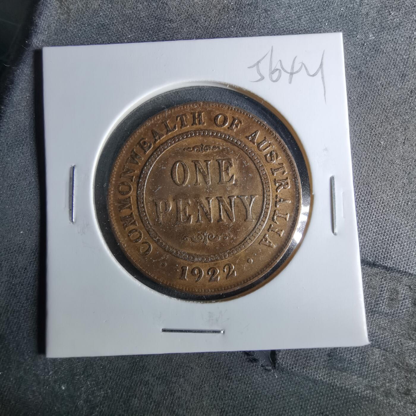 沼泽如烟--第956场 澳大利亚1922年一便士