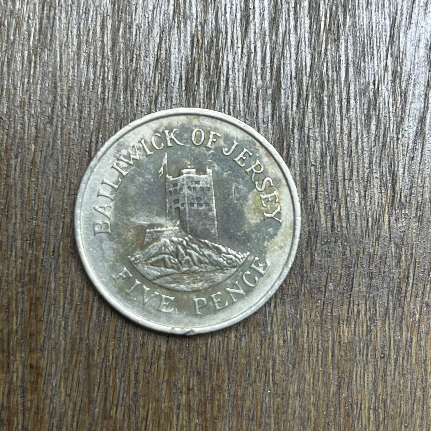 【铜匠收藏】★第137场★散币场。不寄存，30包邮。不满30元，支付5元运费。《接受代拍 代送NGC评级》 18【无寄存】1985 泽西 5便士 镍币