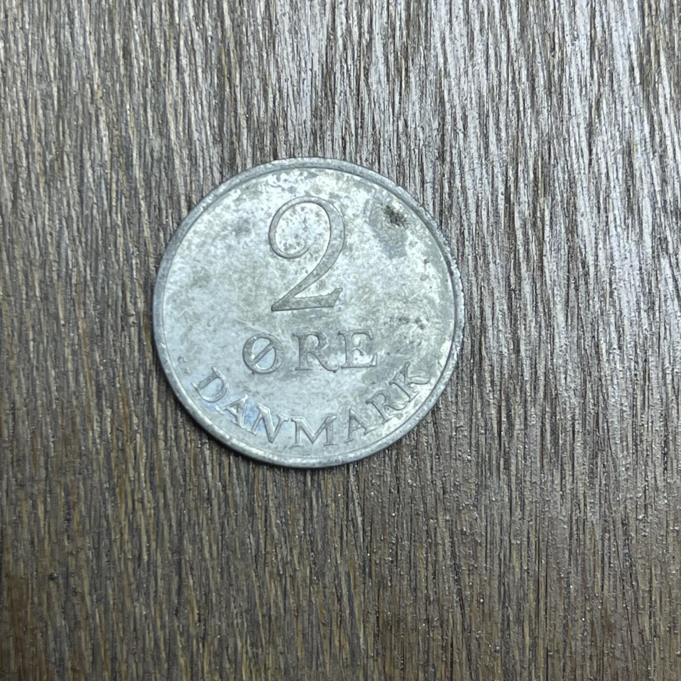 【铜匠收藏】★第137场★散币场。不寄存，30包邮。不满30元，支付5元运费。《接受代拍 代送NGC评级》 65【无寄存】1970丹麦 2欧尔 锌币