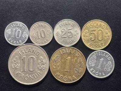 邮泉阁限时拍卖第三十九场 欧洲专场（硬币在国外。请付邮费6元。） 冰岛6枚