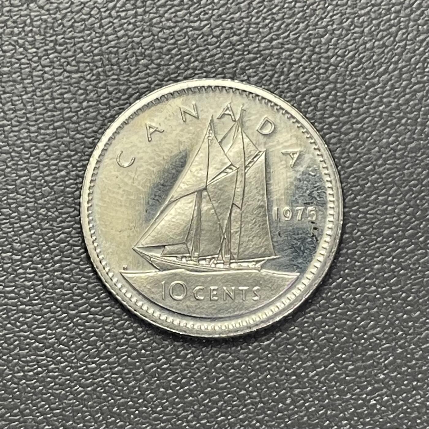 回流0110 加拿大1975年10分精制镍币  