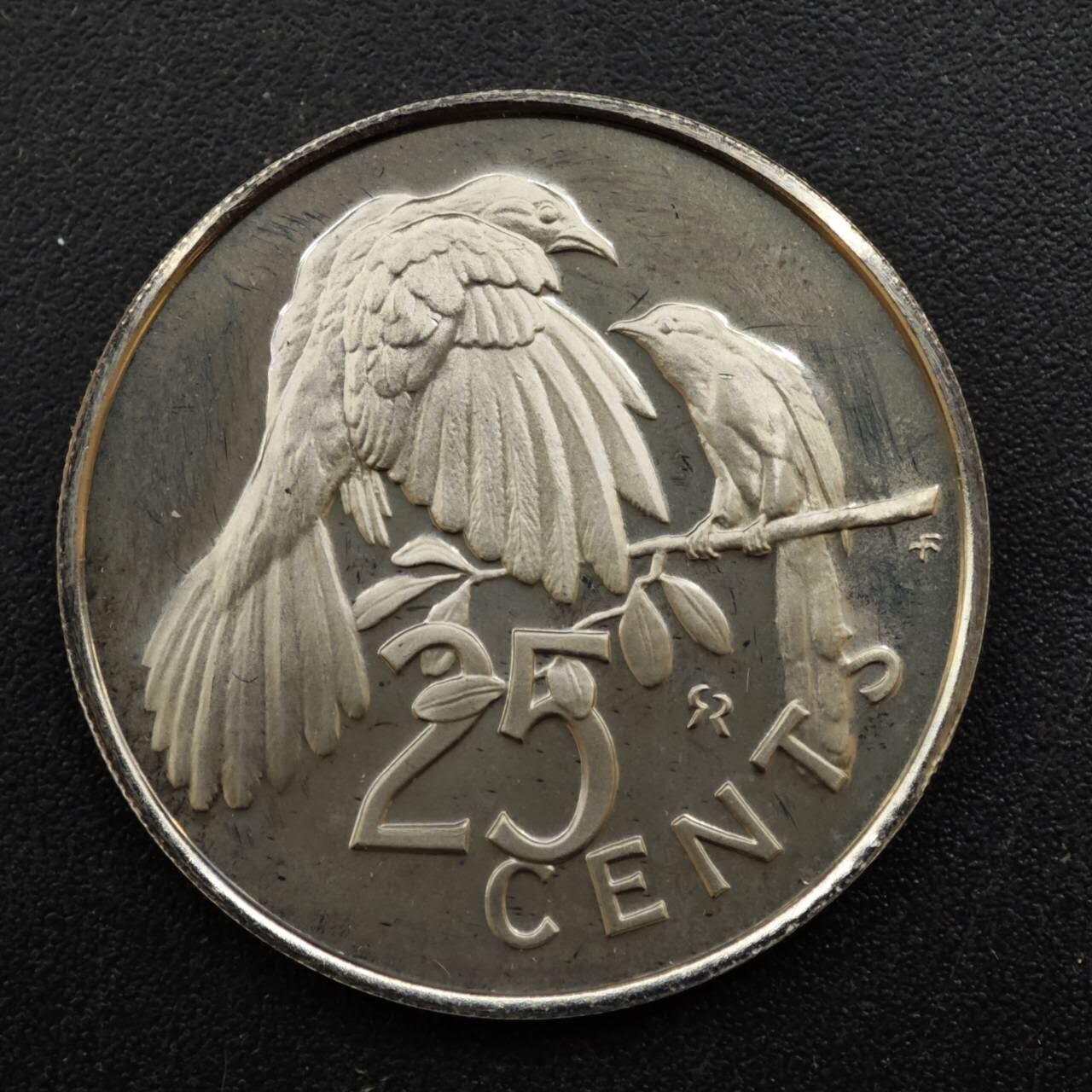 【淘币小摊】实时拍第八百四十四拍   散币场   满百包邮可预留二周 每周一统一发货   维尔京1973年25分精制镍币