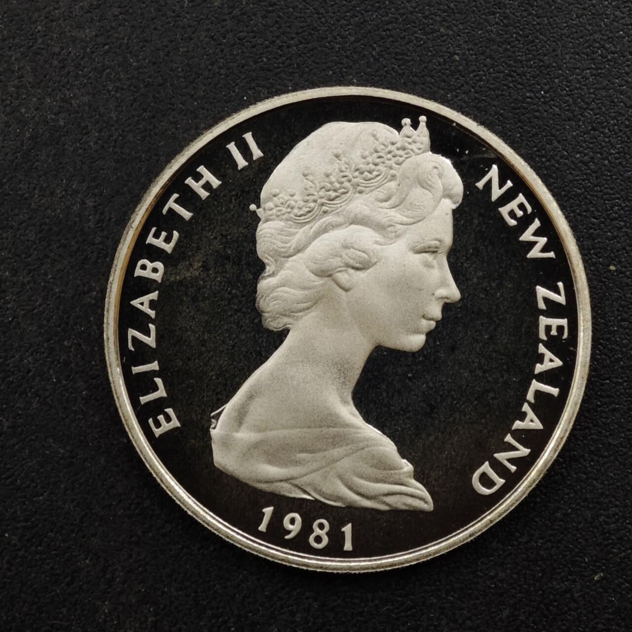 【淘币小摊】实时拍第八百四十四拍   散币场   满百包邮可预留二周 每周一统一发货   新西兰1981年10分精制镍币