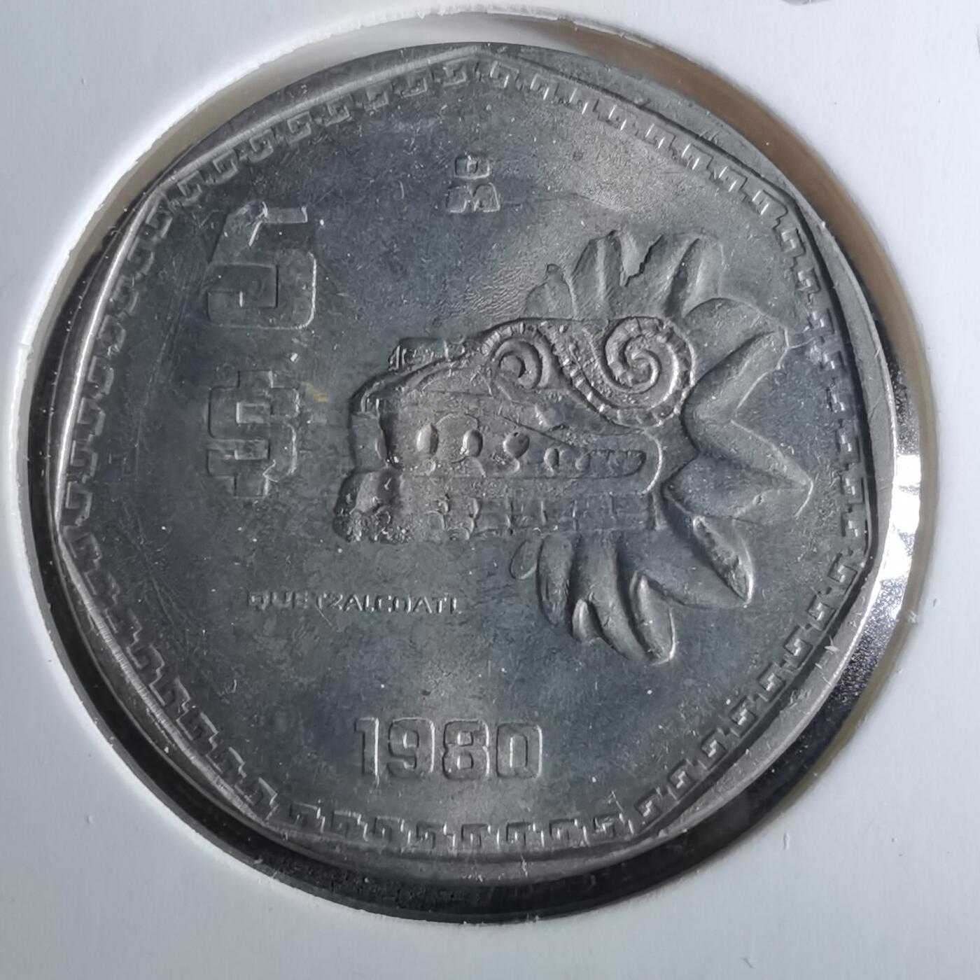 沼泽如烟--第956场 墨西哥1980年5比索