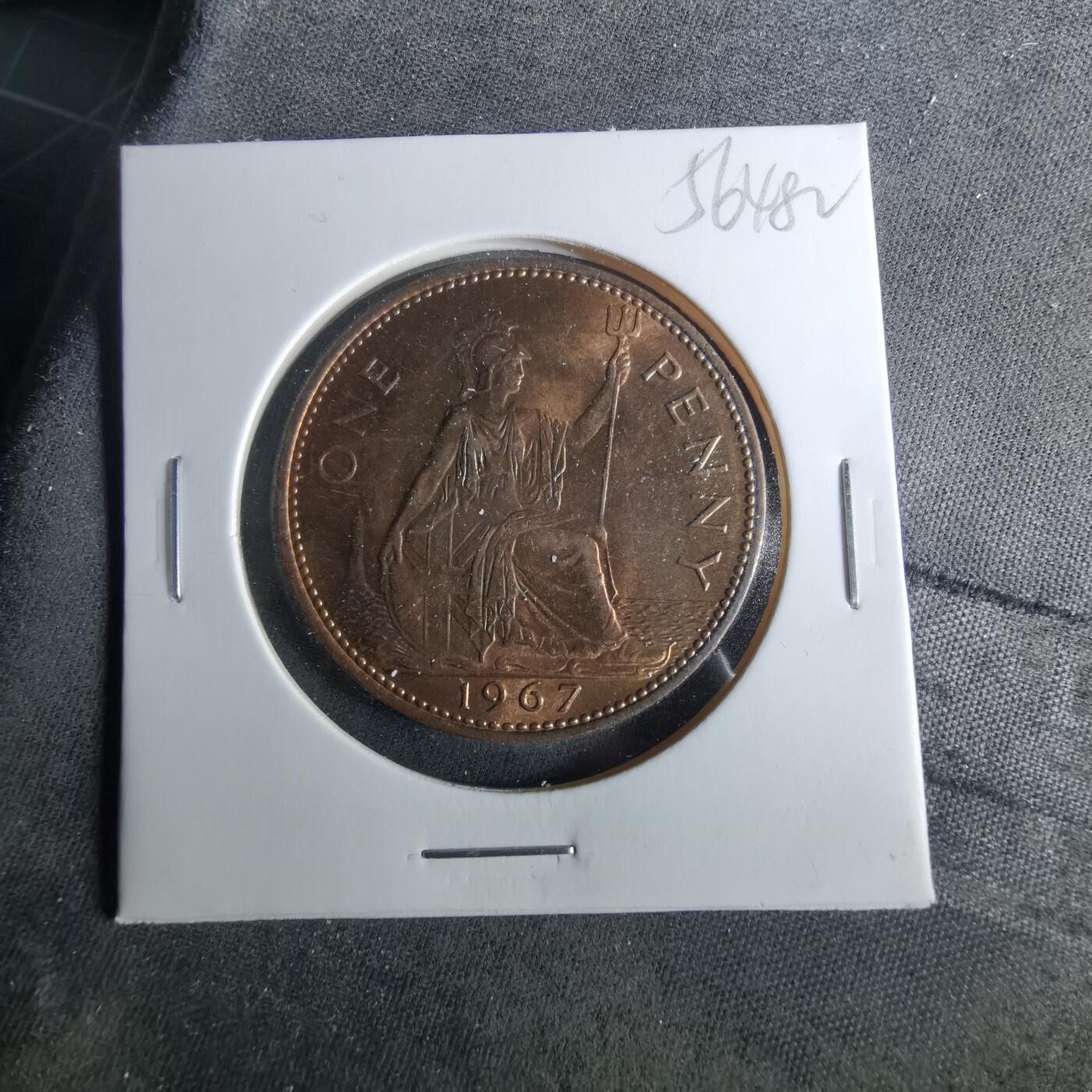 沼泽如烟--第956场 英国1967年1便士