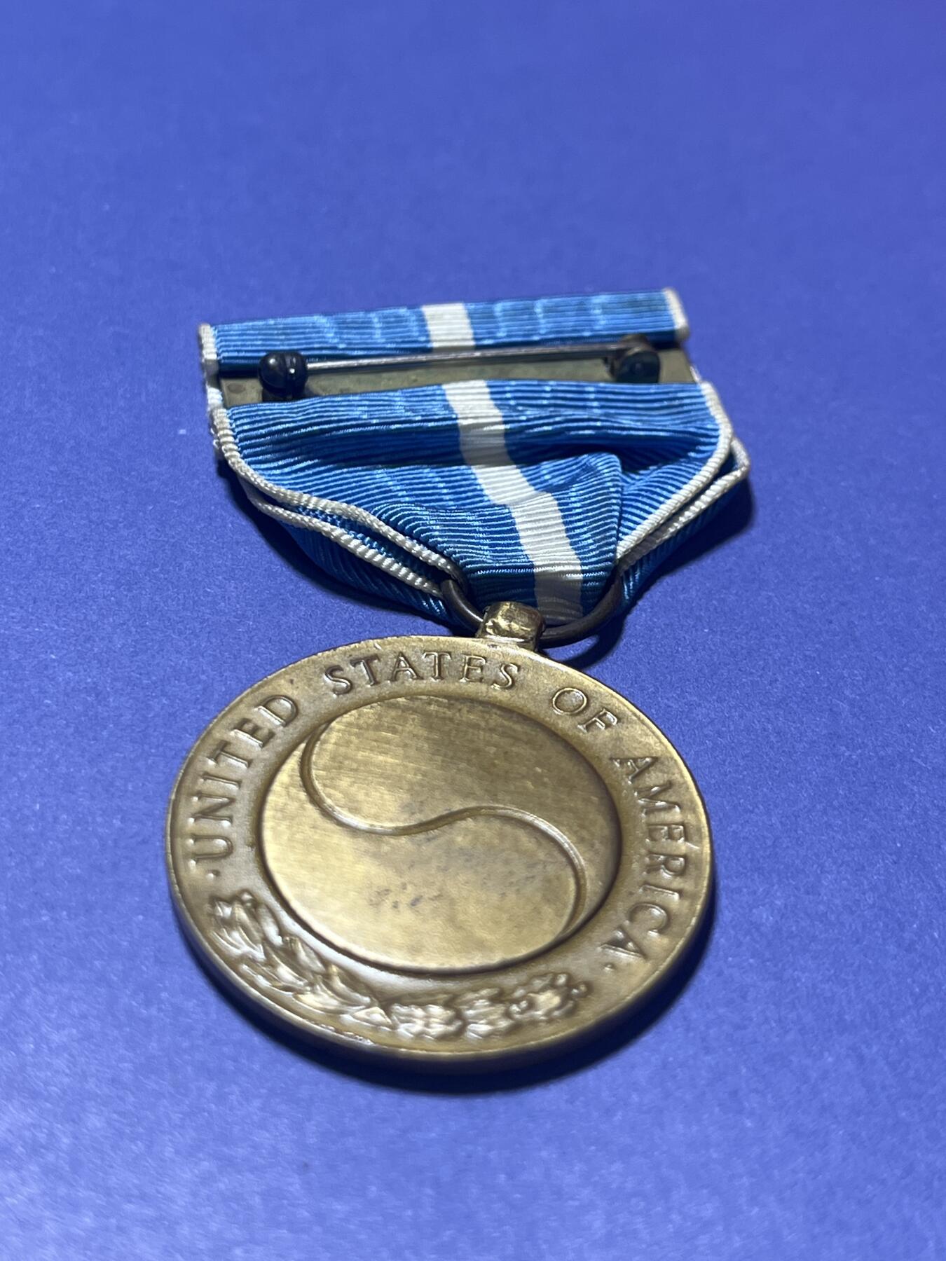 世界各国奖章纪念章徽章无底价拍卖 美军朝鲜服役奖章（Korean Service Medal）韩战参加纪念章