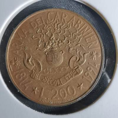 沼泽如烟--第956场 - 意大利1994年200里拉纪念币