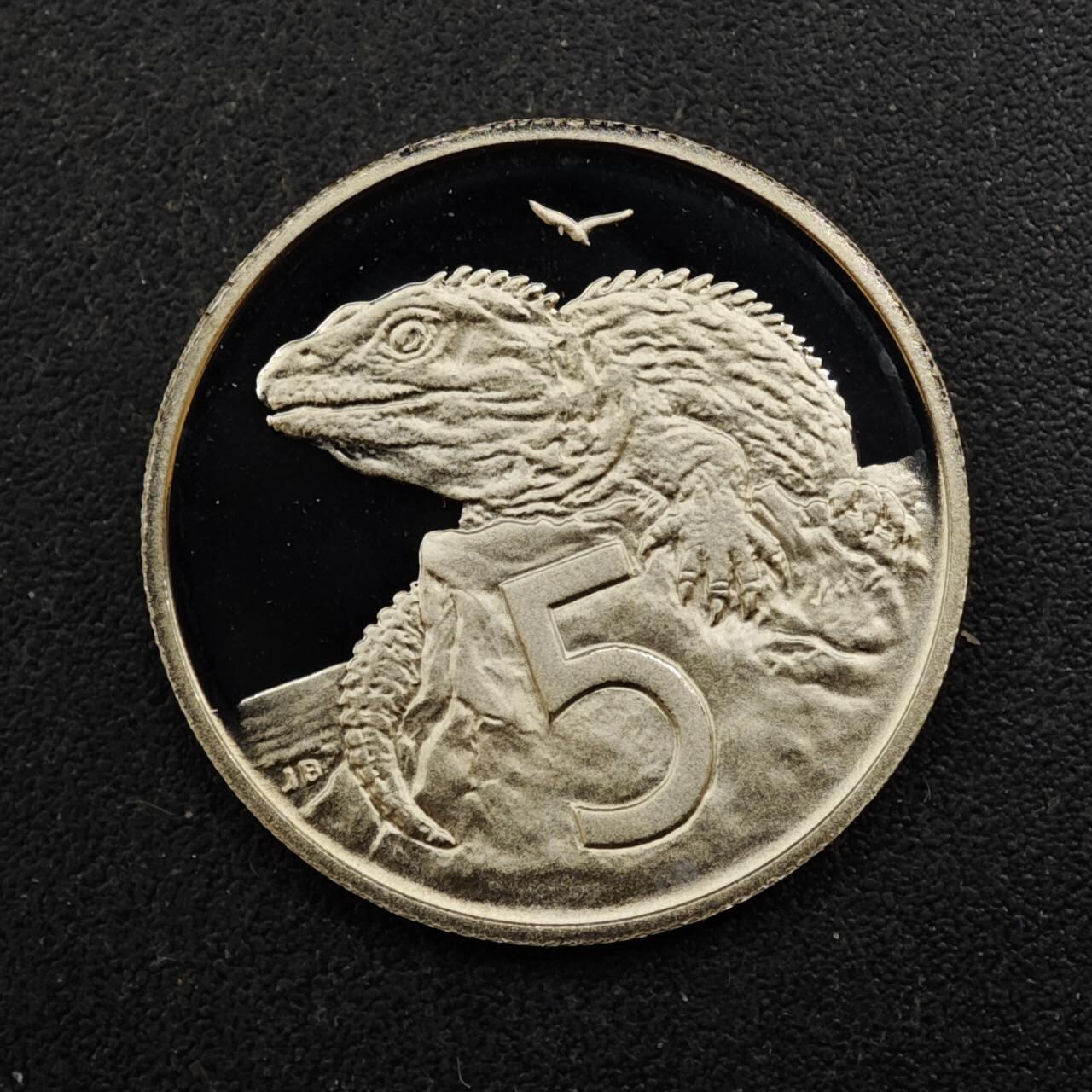 【淘币小摊】实时拍第八百四十四拍   散币场   满百包邮可预留二周 每周一统一发货   新西兰1981年5分精制镍币