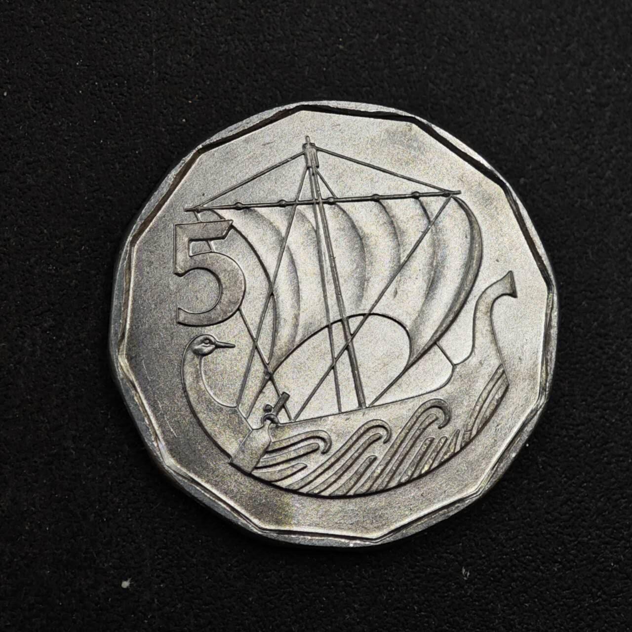 【淘币小摊】实时拍第八百四十四拍   散币场   满百包邮可预留二周 每周一统一发货   塞浦路斯1982年5分铝币