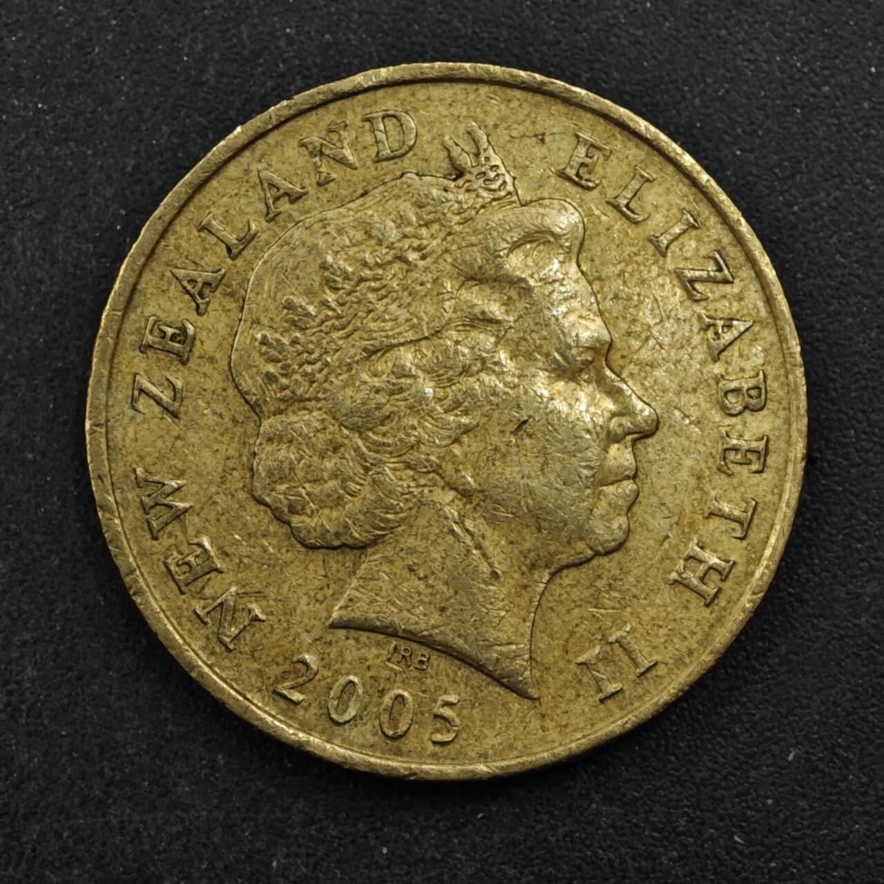 【淘币小摊】实时拍第八百四十四拍   散币场   满百包邮可预留二周 每周一统一发货   新西兰2005年2元铜币