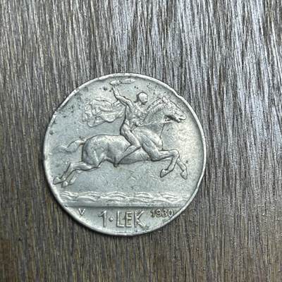 【铜匠收藏】★第137场★散币场。不寄存，30包邮。不满30元，支付5元运费。《接受代拍 代送NGC评级》 - 63【无寄存】1930 阿尔巴尼亚 1列克 镍币