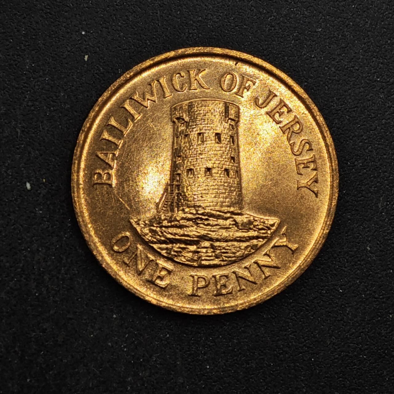 【淘币小摊】实时拍第八百四十四拍   散币场   满百包邮可预留二周 每周一统一发货   泽西岛1987年一便士铜币