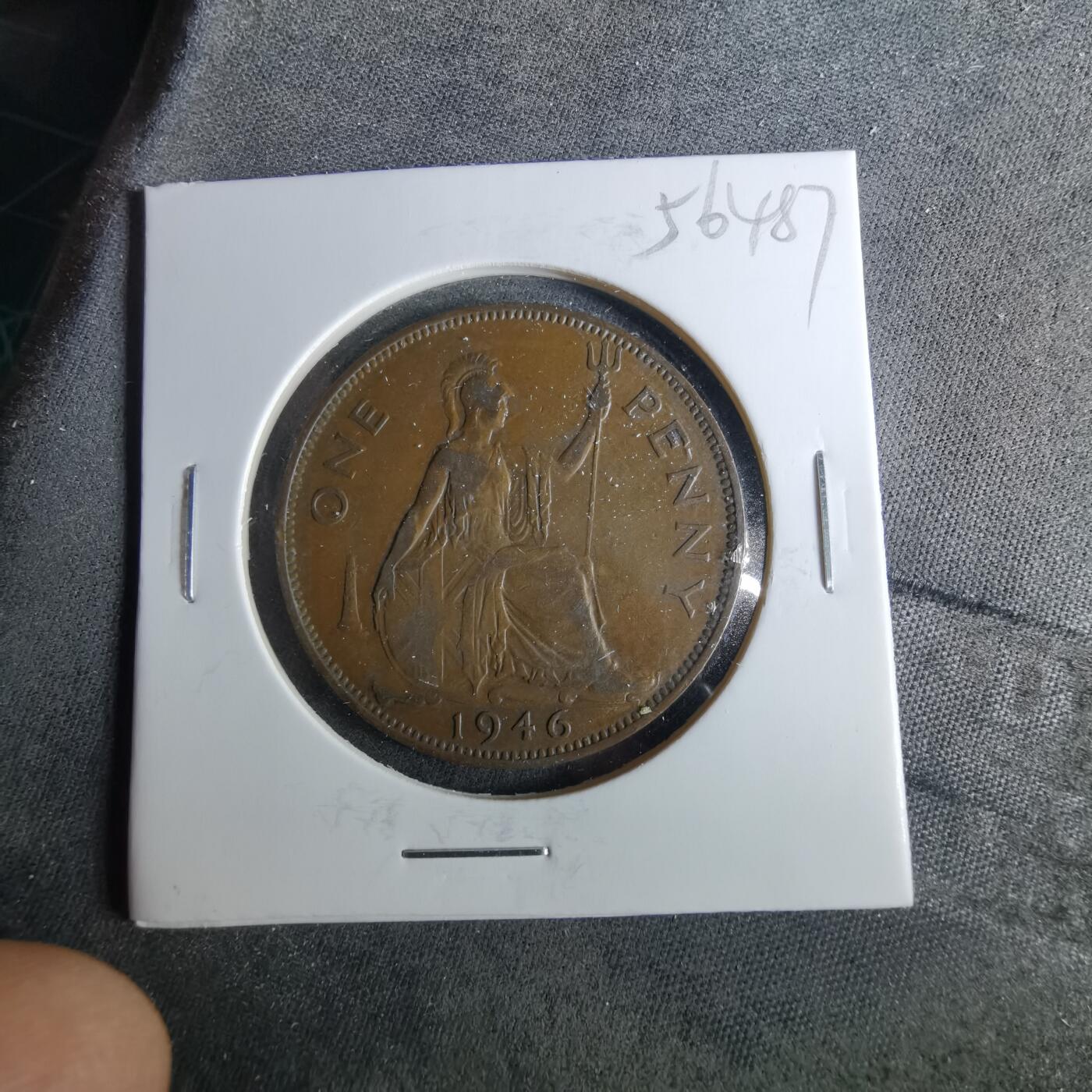 沼泽如烟--第956场 英国1946年1便士