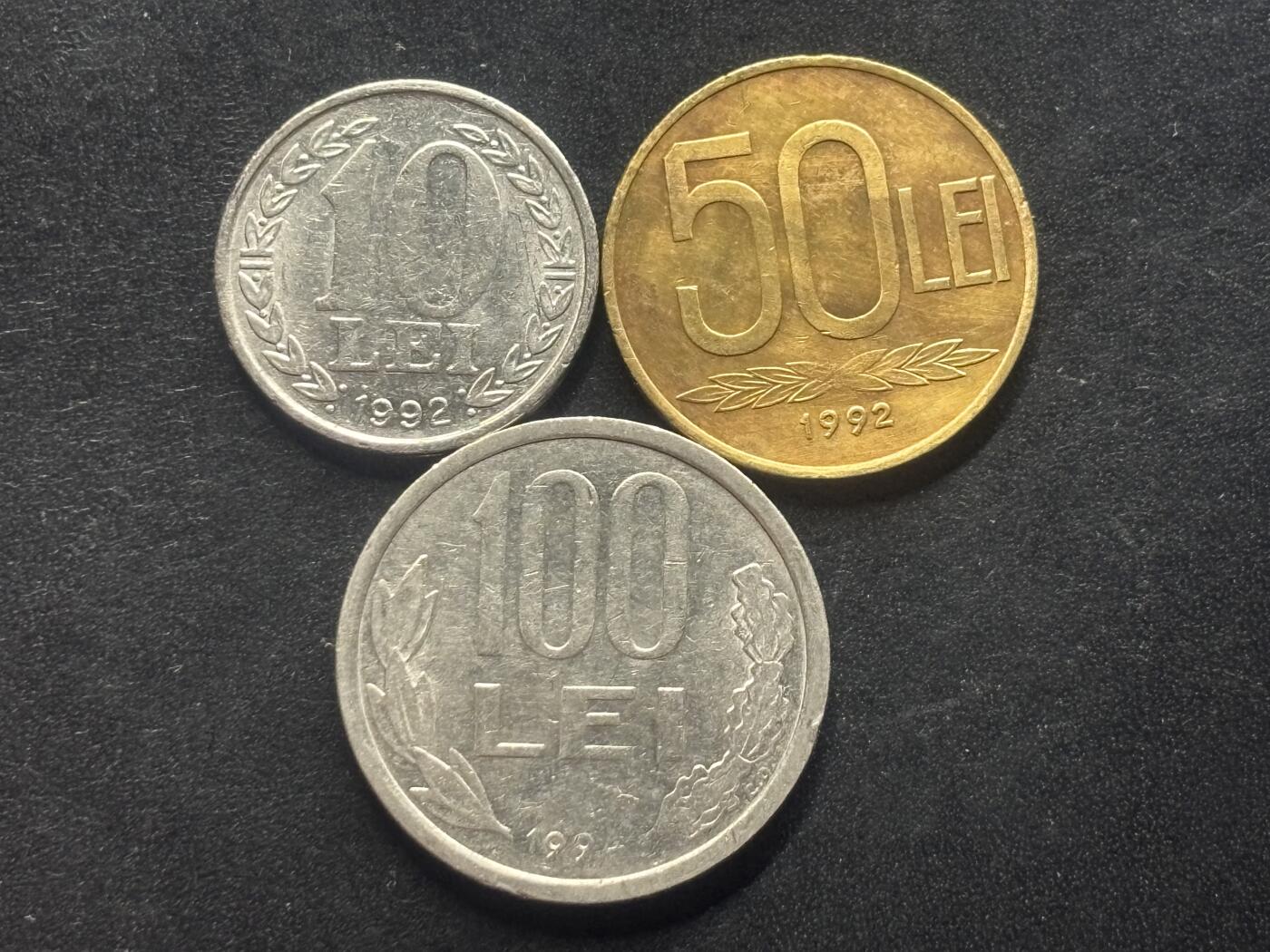 邮泉阁限时拍卖第三十九场 欧洲专场（硬币在国外。请付邮费6元。） 罗马尼亚共和国3枚