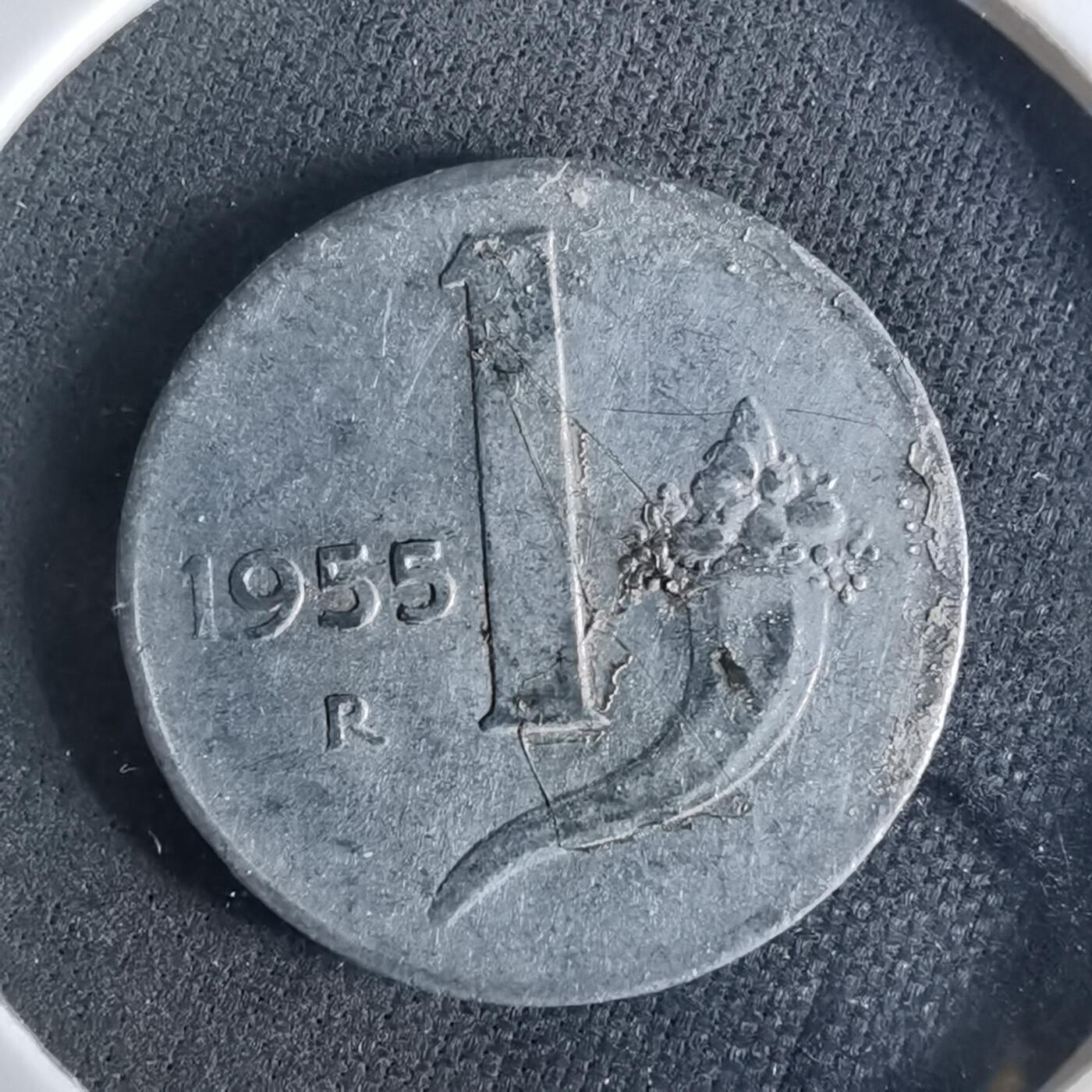 沼泽如烟--第956场 意大利1955年份1里拉