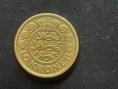 邮泉阁限时拍卖第三十九场 欧洲专场（硬币在国外。请付邮费6元。） 丹麦玛格丽特二世女王2002年10克朗