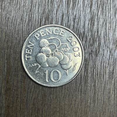 【铜匠收藏】★第137场★散币场。不寄存，30包邮。不满30元，支付5元运费。《接受代拍 代送NGC评级》 - 31【无寄存】2003 根西 10便士