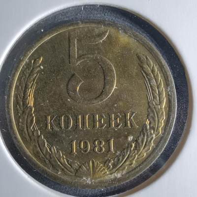 沼泽如烟--第956场 - 苏联1981年5戈比